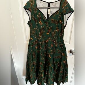 PUG: Heidi Dress 2X: Hope Morrison Persephone print